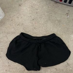 Black brandy Melville waffle shorts